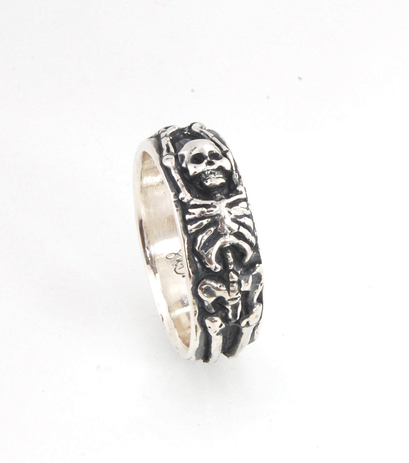 Wide Memento Mori Rings - 8mm