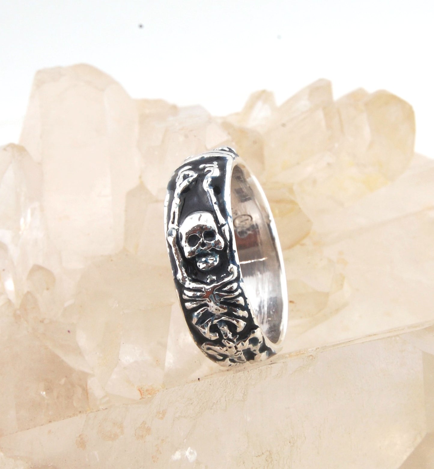 Wide Memento Mori Rings - 8mm