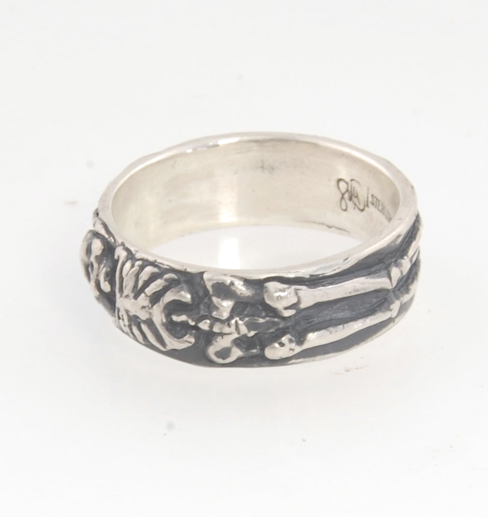 Wide Memento Mori Rings - 8mm