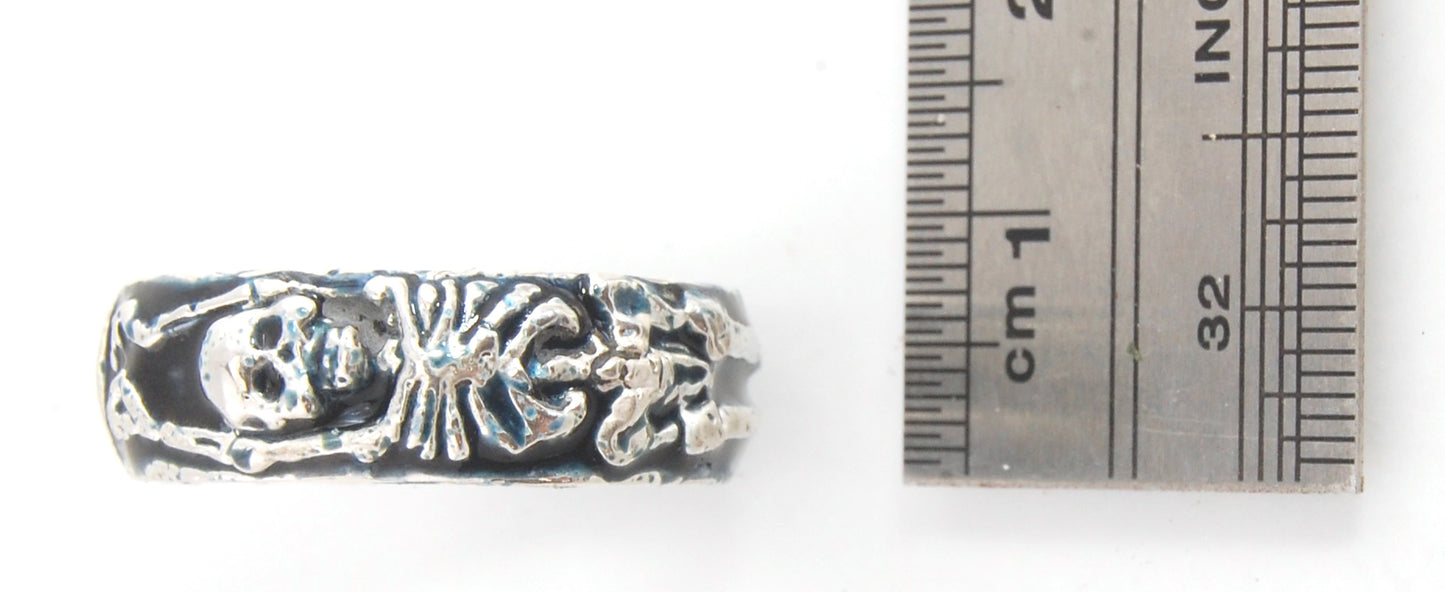 Wide Memento Mori Rings - 8mm