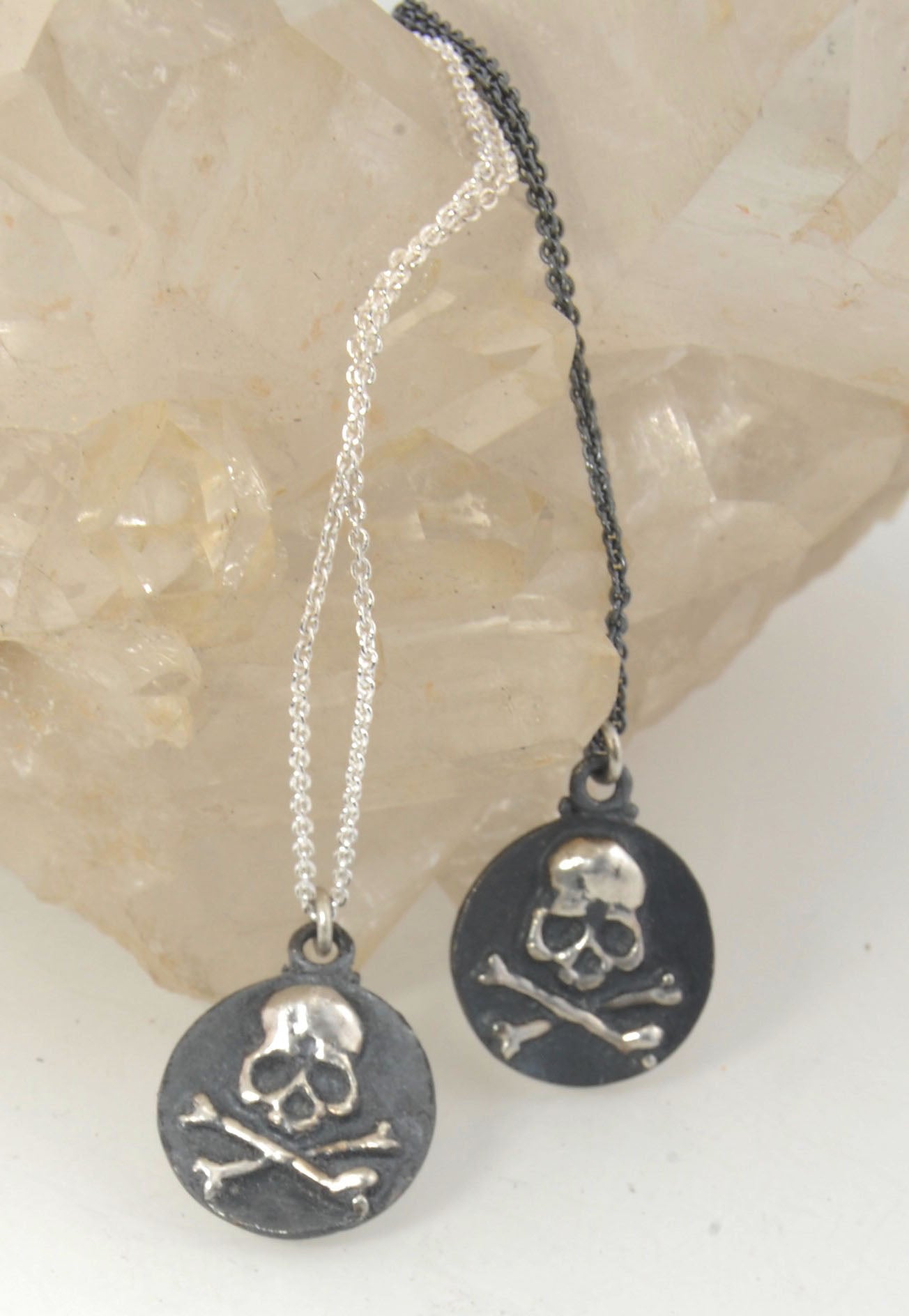 Skullbones Coin Pendant