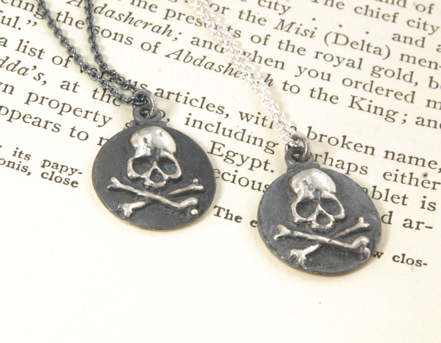 Skullbones Coin Pendant