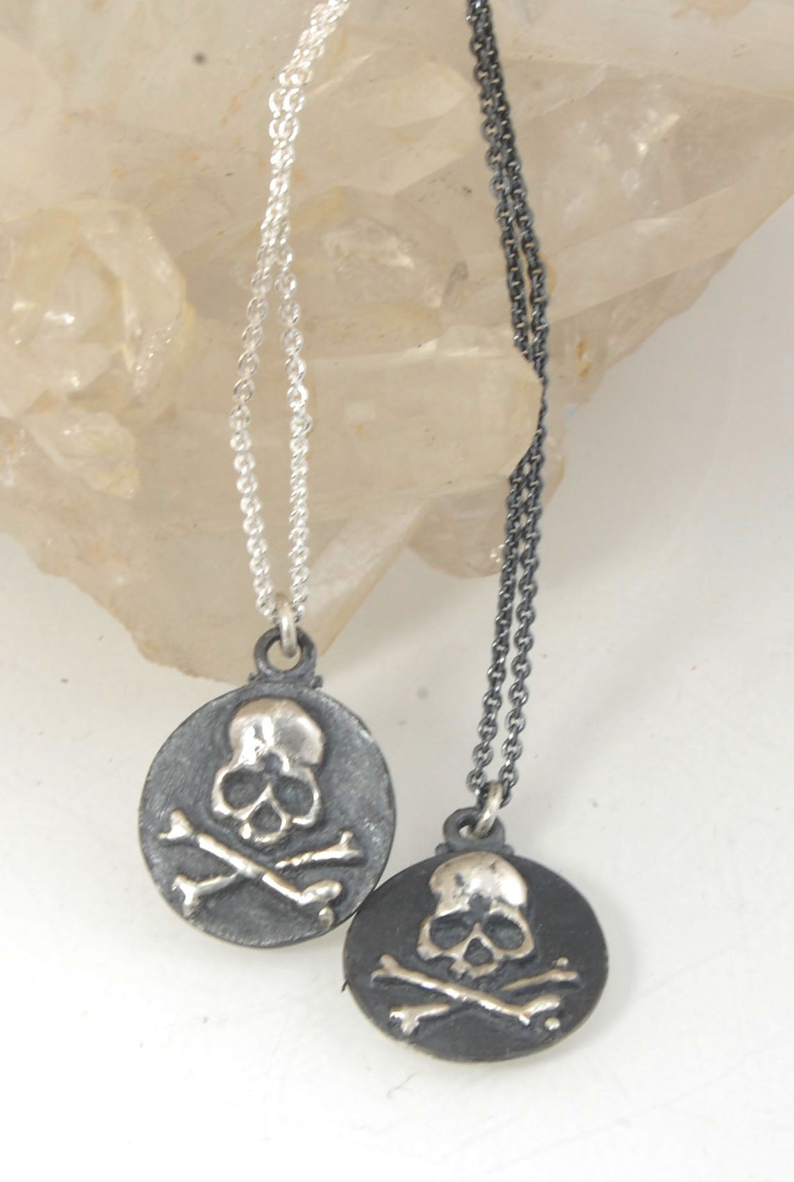 Skullbones Coin Pendant
