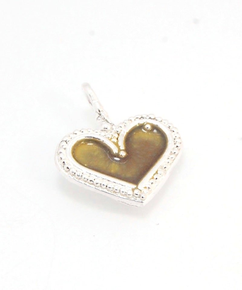 Enamel Heart Charm in Fine SIlver It’s a HEART of fine silver granulation that I made a mold of, then cast, then enameled! In your choice of colors: Red, Purple, Green, Black, Azalea, HollyhockGranulation is an ancient fusing process utilized for thousand