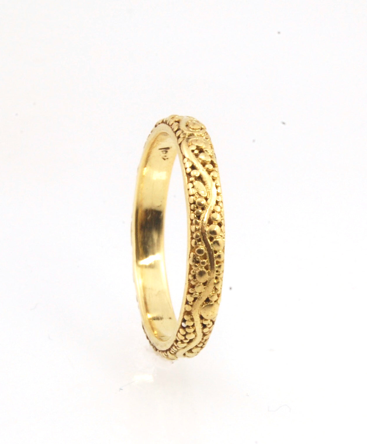 Starry Night Ring - 3mm - 18k Rich Yellow Gold or Fine Silver