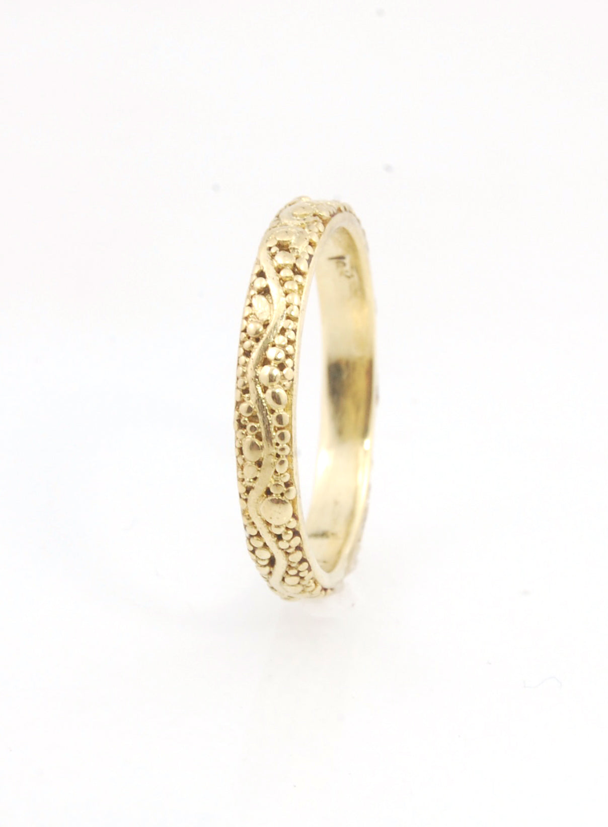 Starry Night Ring - 3mm - 18k Rich Yellow Gold or Fine Silver