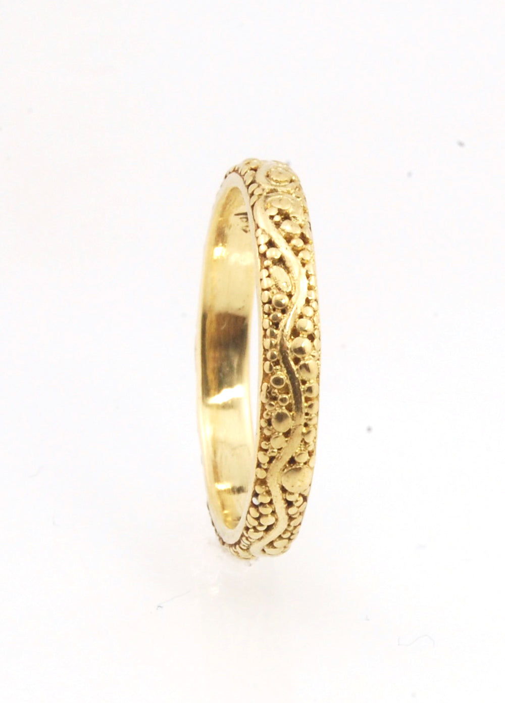 Starry Night Ring - 3mm - 18k Rich Yellow Gold or Fine Silver