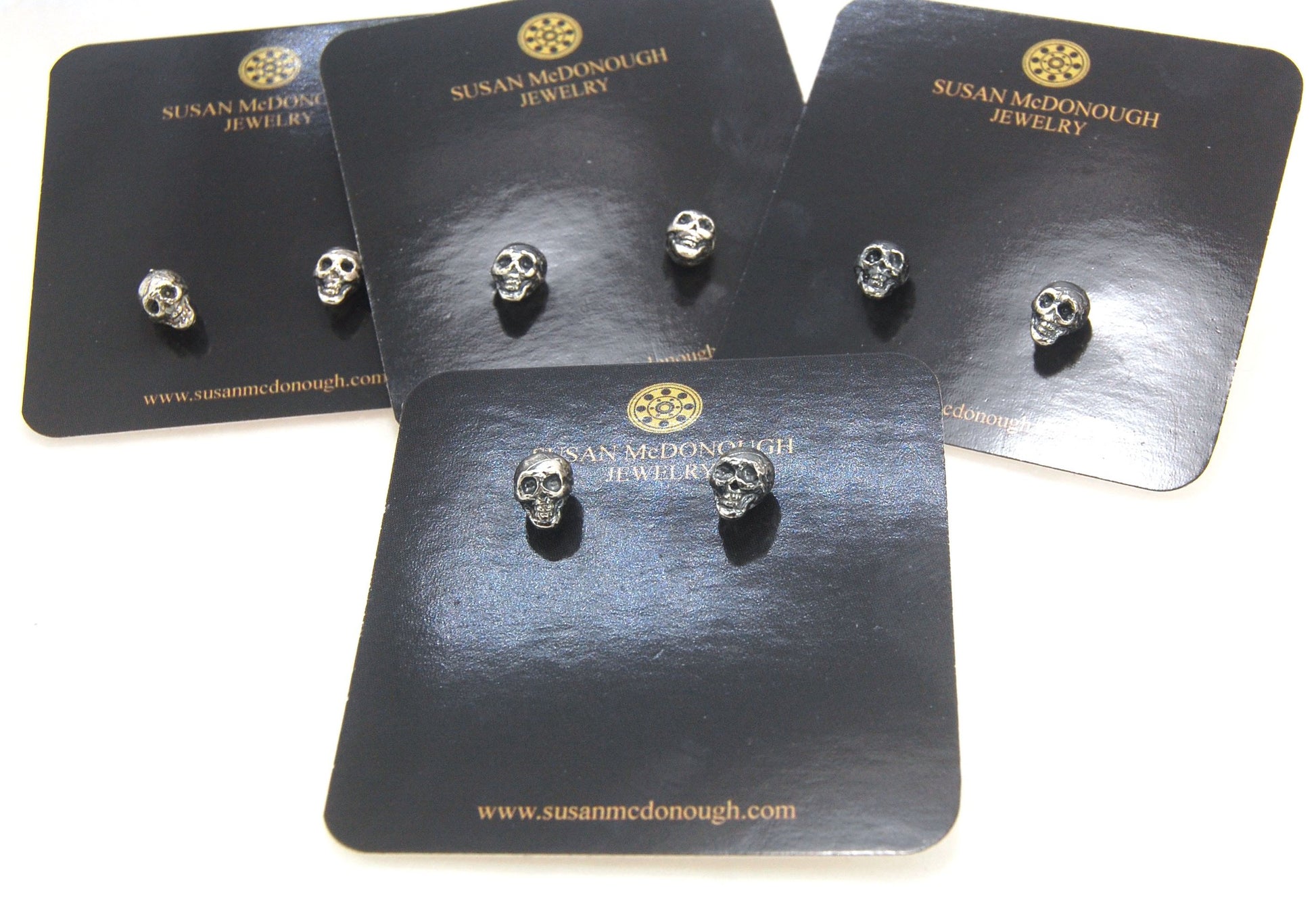 Yorick Skull Studs in Sterling Silver memento mori,skull,skull earrings,skull post,Stoics,Yorick skull These solid sterling silver Yorick Skull Studs are wax carved by hand and cast using the ancient process of Lost Wax to cast them in sterling silver. I