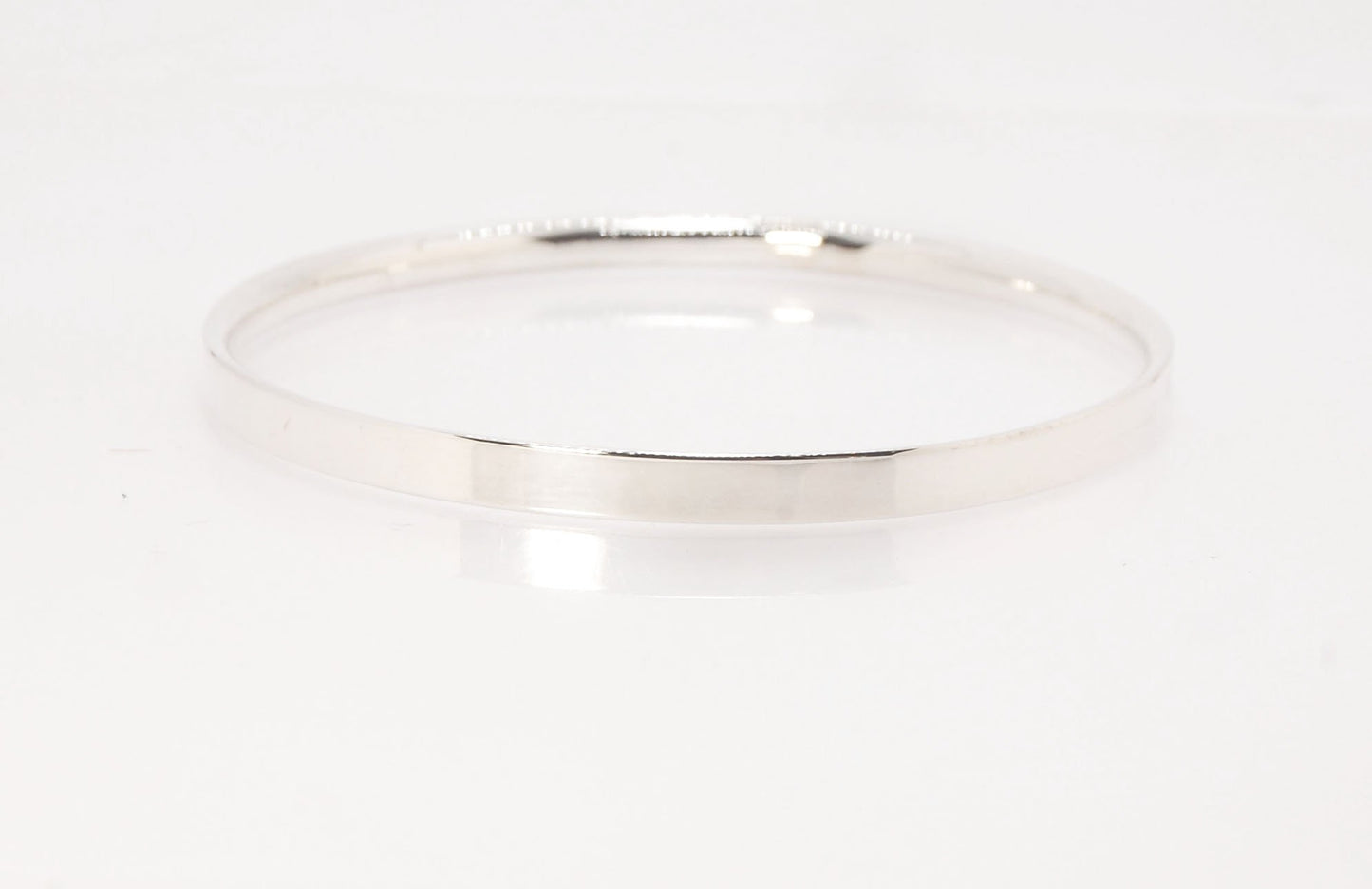 5mm Inverted Half Round Sterling Silver Bangles Who doesn’t love a good bangle stack! These comfortable inverted half round bangles are available in 2 finishes. Shiny or Matte.Handmade by me in my studio, I pour a large ingot of sterling silver and roll i