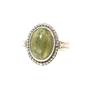 Green Tourmaline Fine Silver Granulation Ring- size 9 Granulation is a controlled fusing process that has been utilized for thousands of years. This unique surface will get more interesting with wear. The granules are individually placed and fused with a