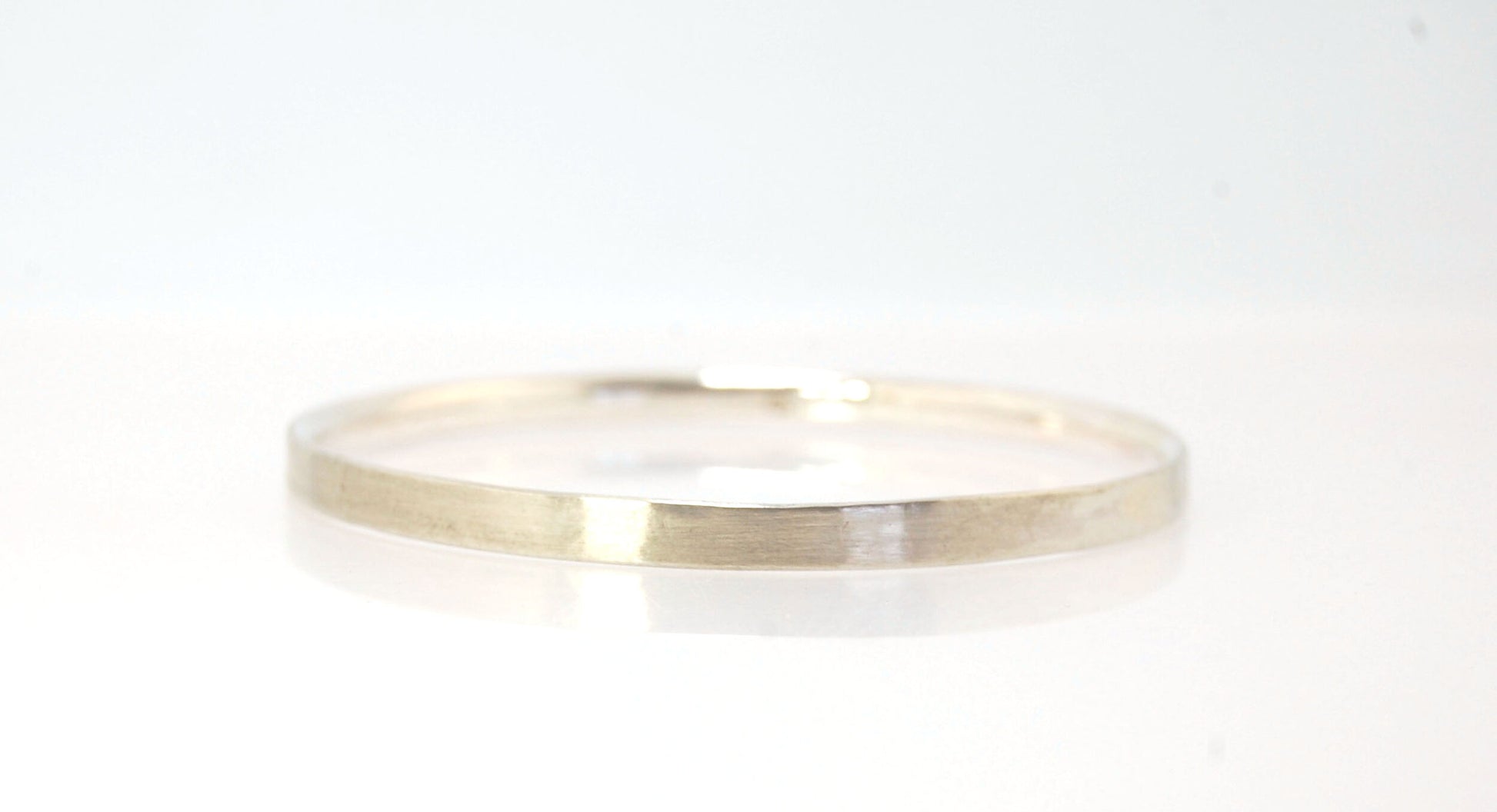 5mm Inverted Half Round Sterling Silver Bangles Who doesn’t love a good bangle stack! These comfortable inverted half round bangles are available in 2 finishes. Shiny or Matte.Handmade by me in my studio, I pour a large ingot of sterling silver and roll i