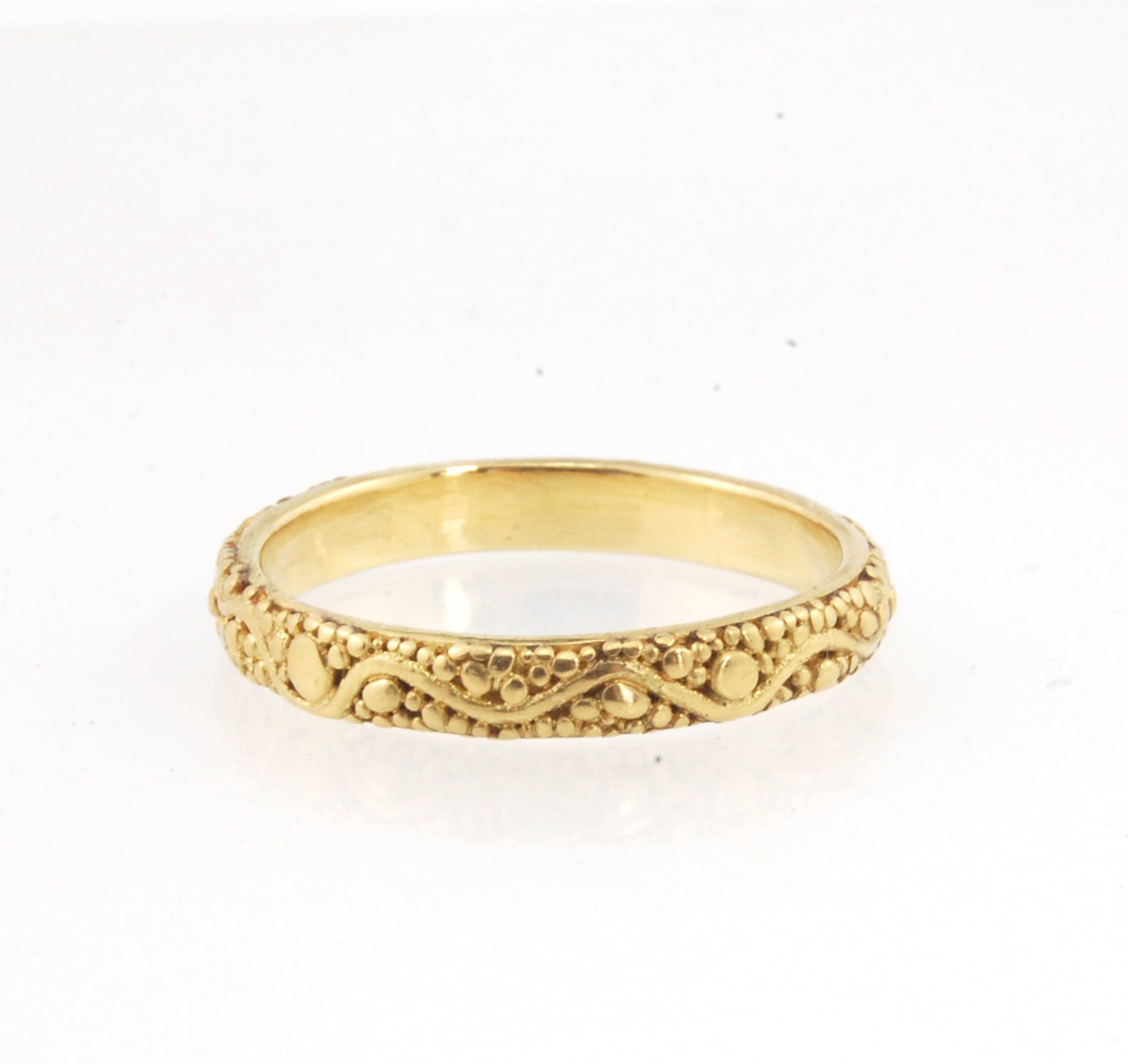 Starry Night Ring - 3mm - 18k Rich Yellow Gold or Fine Silver