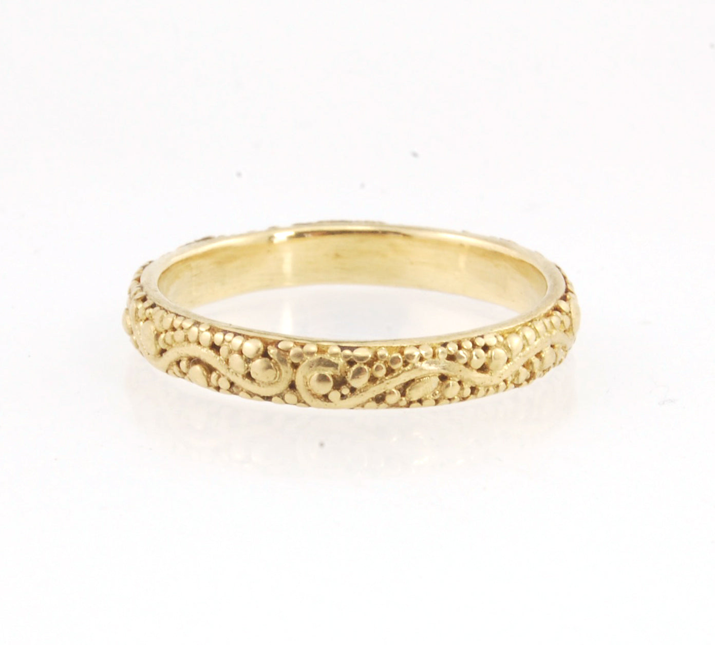 Starry Night Ring - 3mm - 18k Rich Yellow Gold or Fine Silver