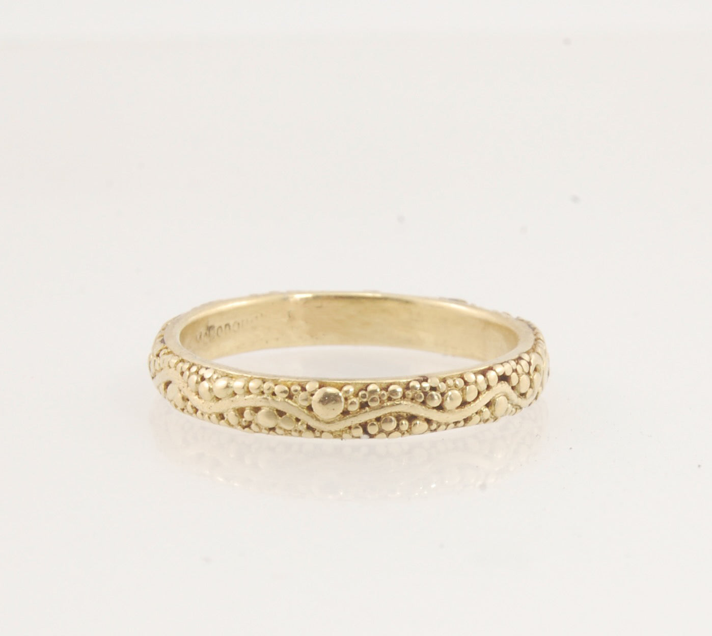 Starry Night Ring - 3mm - 18k Rich Yellow Gold or Fine Silver